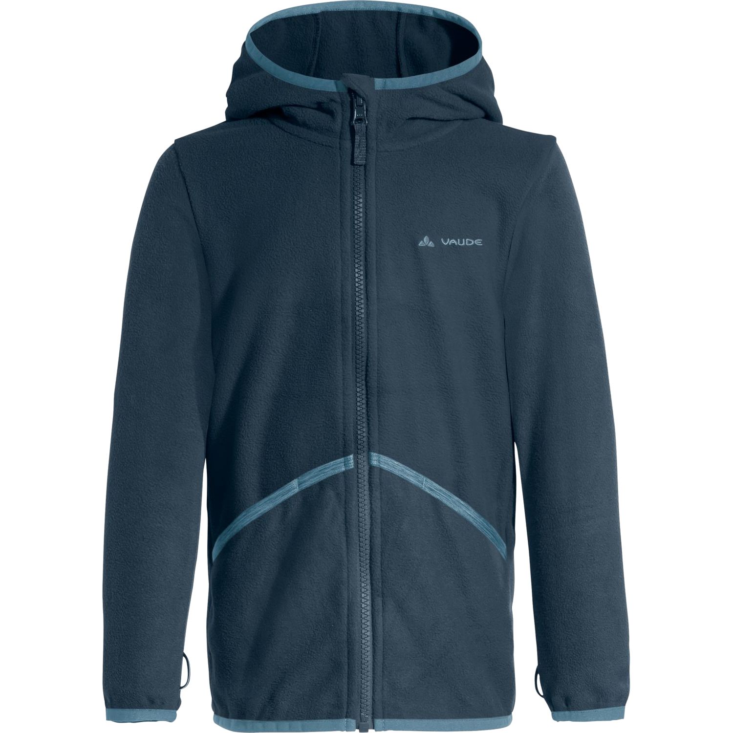 Vaude Kids Pulex Hooded Jacket, chaqueta polar, niños, azul oscuro