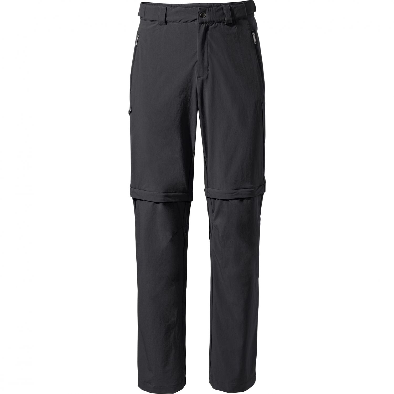 Vaude Men's Farley Stretch T-Zip Pants III, pantalones de senderismo, hombre, negro