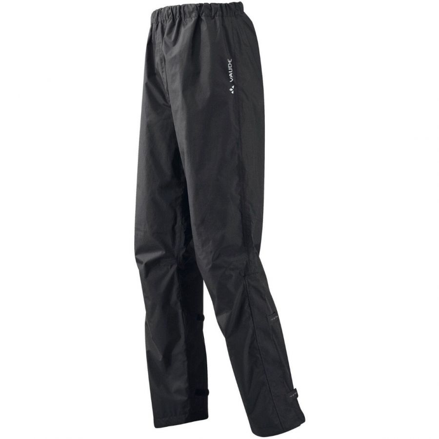 Vaude Men's Fluid Pants II S/S+L/S, pantalones de lluvia, hombre, negro