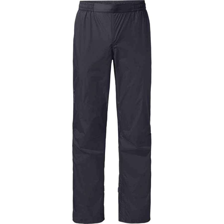 Vaude Women's Drop Pants II, pantalones de lluvia, mujer, negro/negro