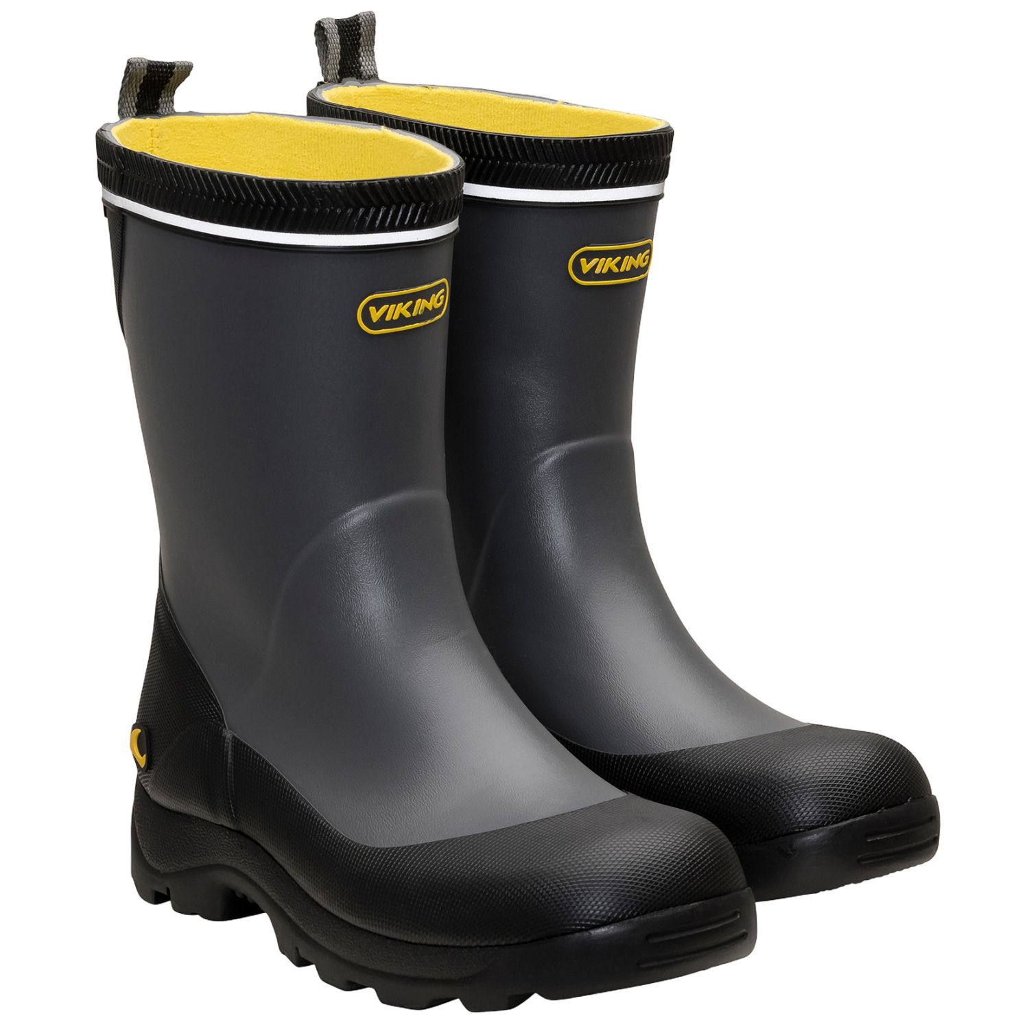 Viking Footwear Storm, botas de goma, juvenil, gris