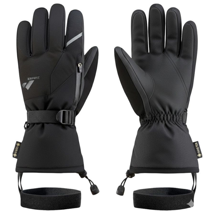 Zanier Ride GTX, guantes de esquí, negro