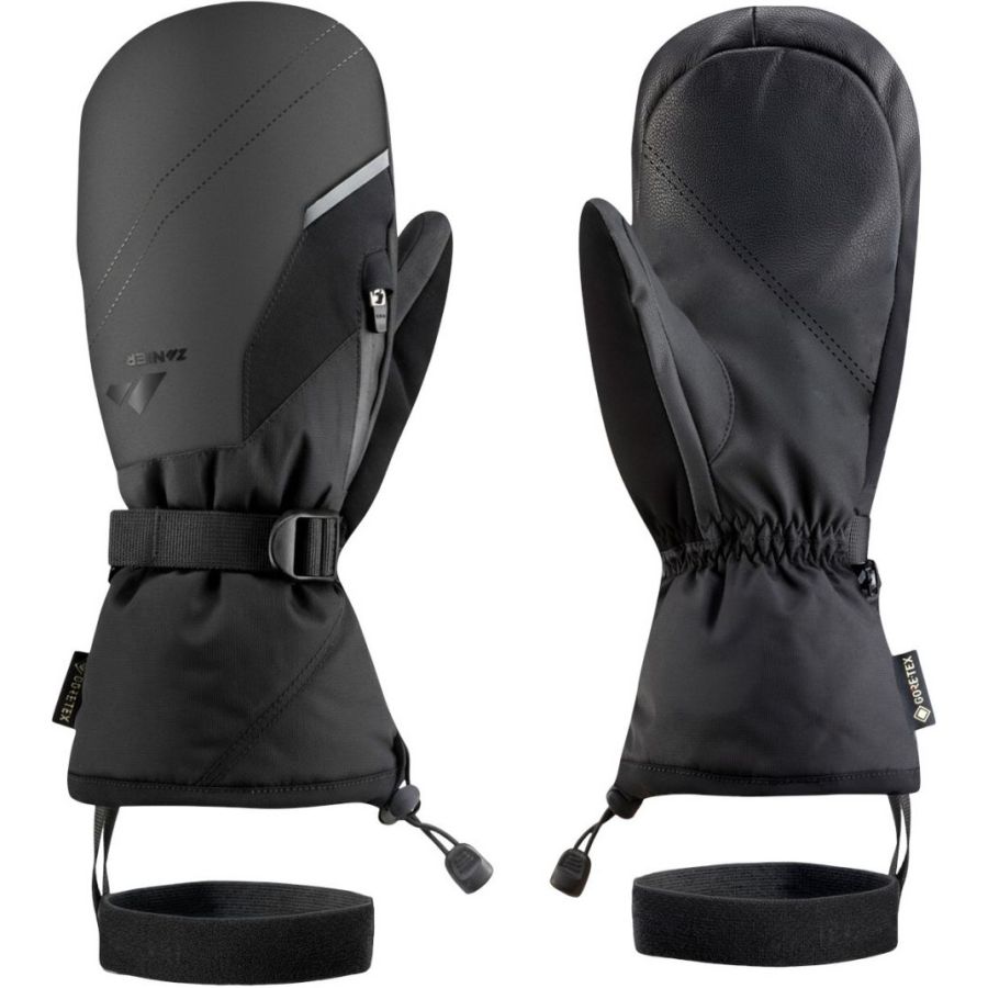 Zanier Ride GTX, manoplas de esquí, negro