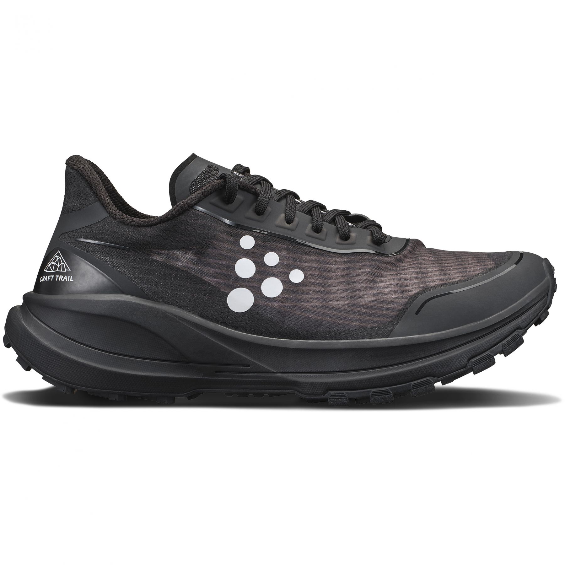 Zapatillas trail Craft Pure Trail para mujer, negras/blancas